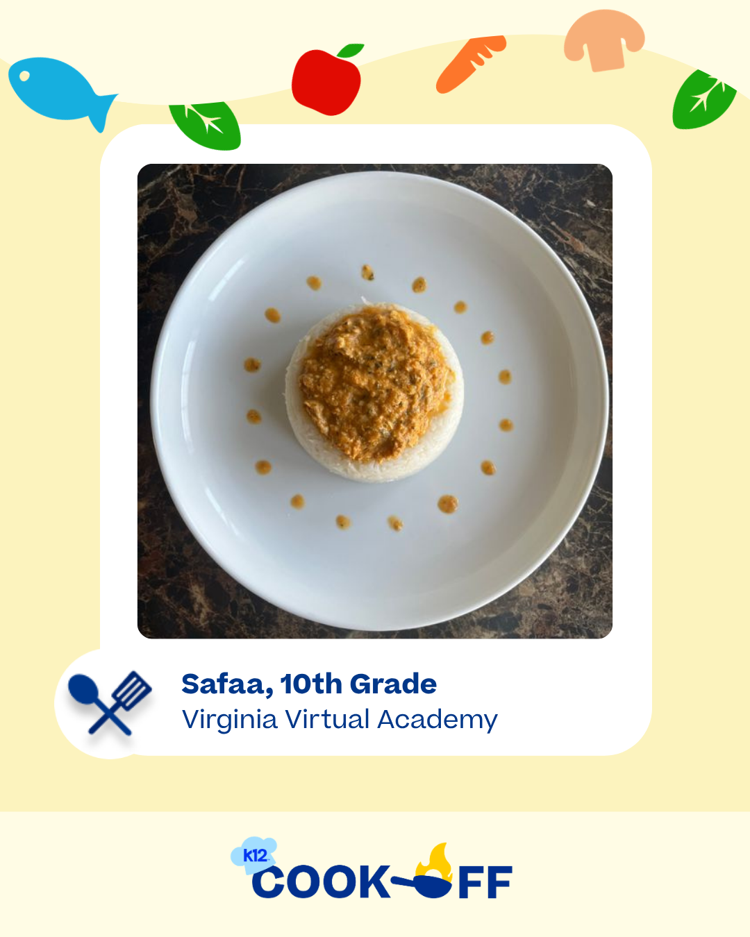 Safaa's Round 1 Dish